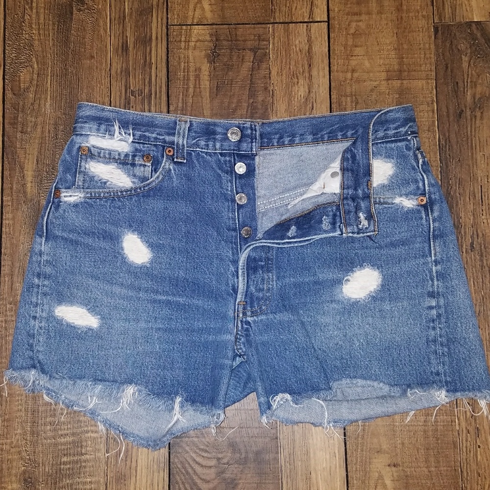 Levi High Waisted Jean Shorts